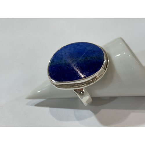 Lápisz lazuli köves ezüst gyűrű – Újhold ragyogása